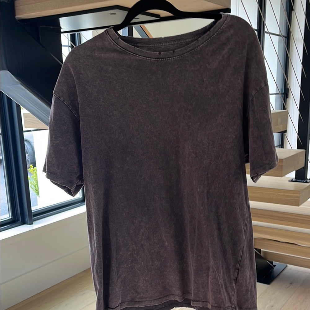 Men's Brown Maroon  T-Shirt